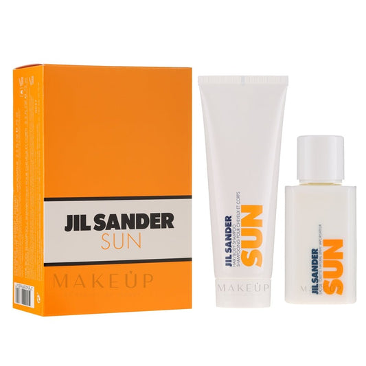 Jil sander Sun Giftset for Women (Eau De Toilette 75ml + Hair/Body Shampoo 75ml) -