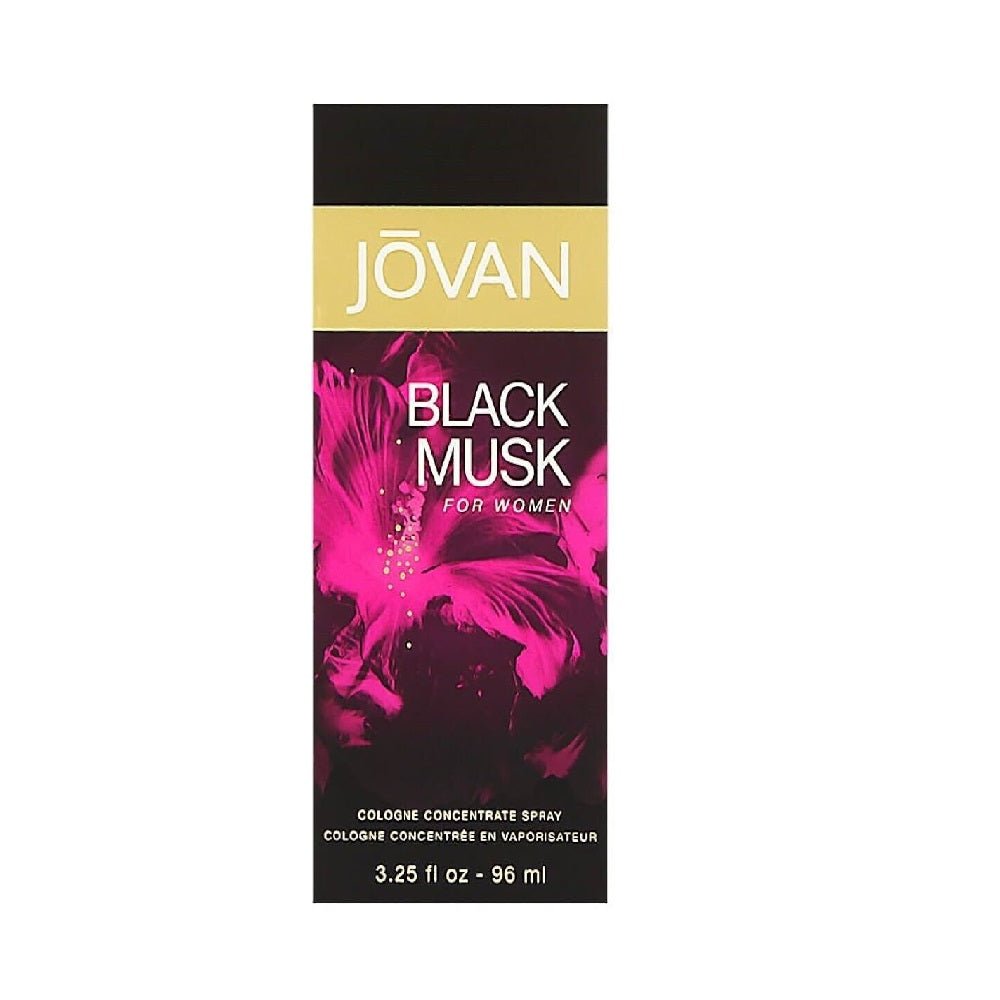 Jovan Black Musk Cologne Concentrate Spray For Women (96ml) -