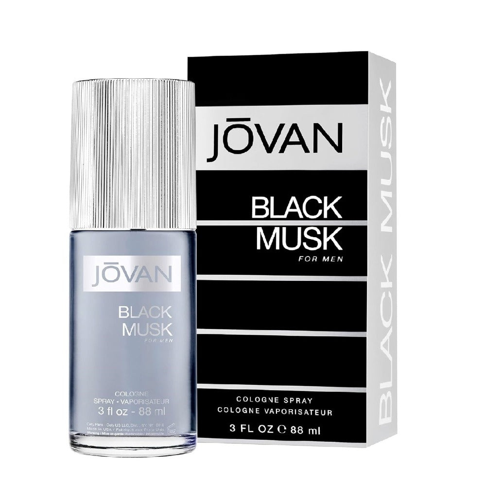 Jovan Black Musk Cologne Spray For Men (88ml) -