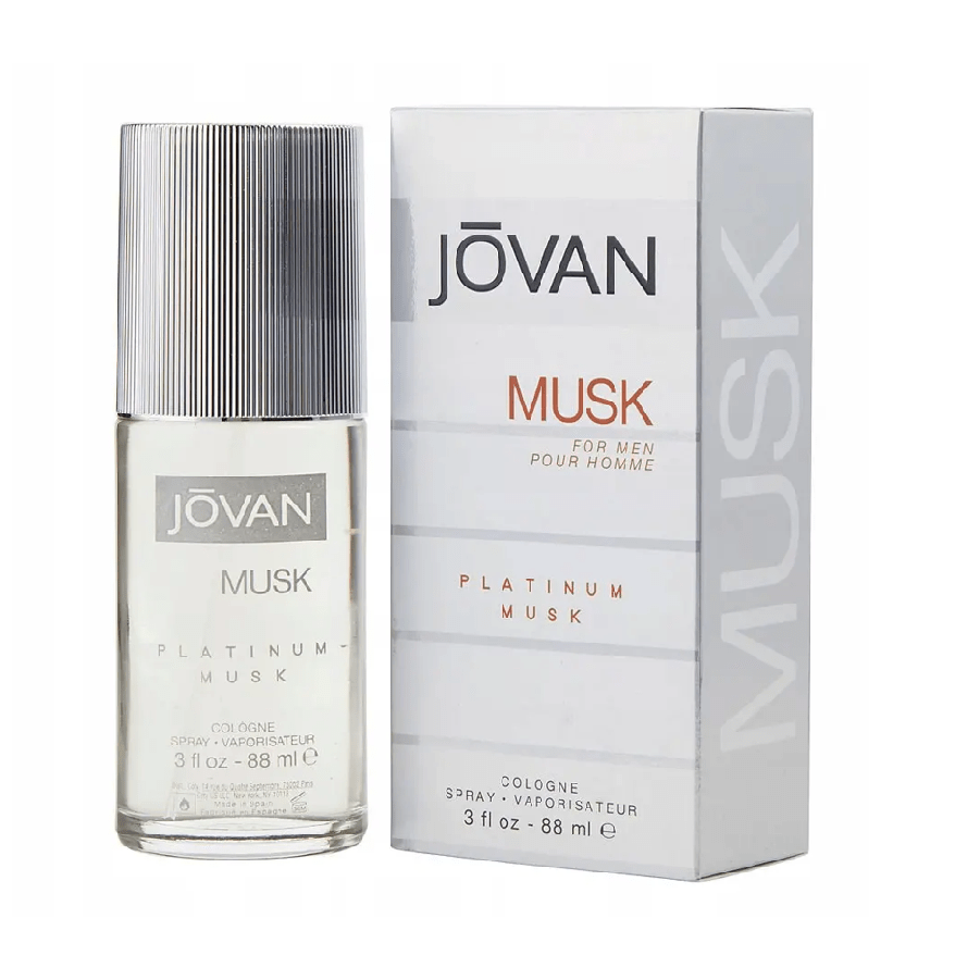 Jovan Platinum Musk Cologne Spray For Men (88ml) -