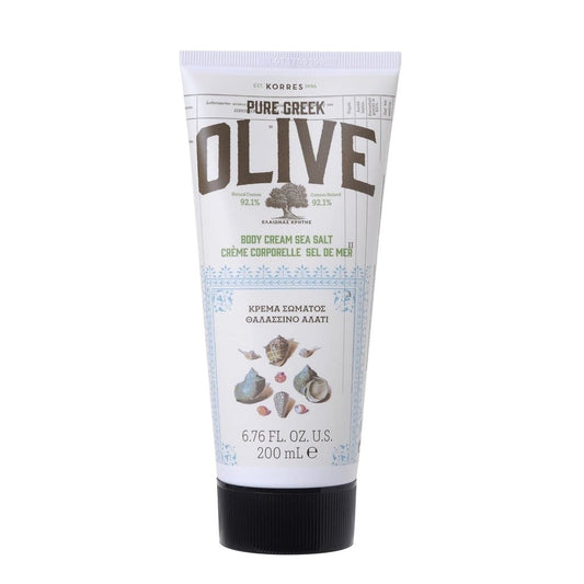 Korres Pure Greek Olive & Sea Salt Body Cream, Vegan (200ml) -