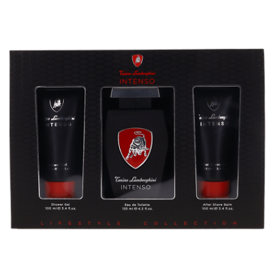 Lamborghini Intenso by Tonino Lamborghini Gift Set: Eau De Toilette Spray For Men (125ml) + Shower Gel For Men (100ml) + After Shave Balm For Men (100ml) -