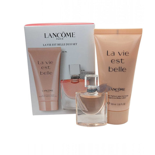 Lancome La Vie Est Belle L'Eau de Parfum + Body lotion for Women Gift set (Eau de Parfum 4ml + Body lotion 50ml) -