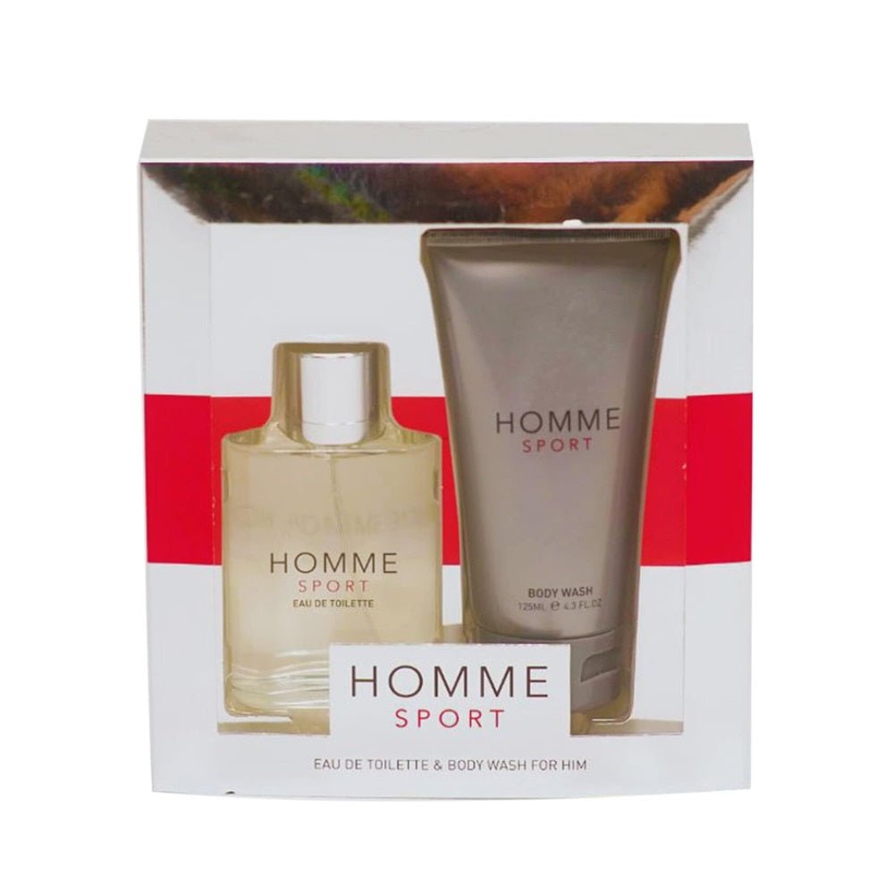 Laurelle Homme Sport Gift Set: Eau De Toilette Spray (100ml) + Body Wash (125ml) -