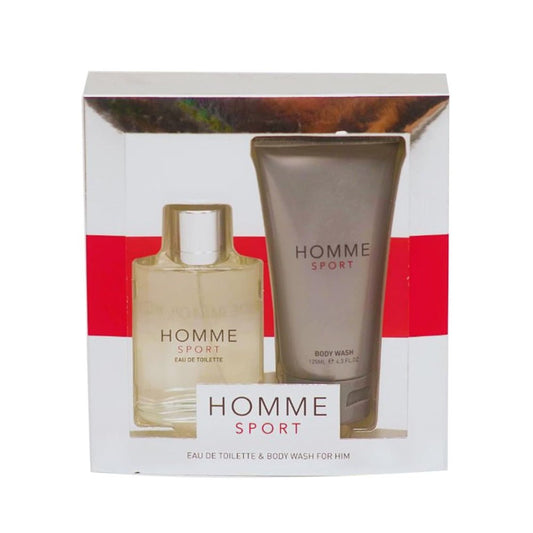 Laurelle Homme Sport Gift Set: Eau De Toilette Spray (100ml) + Body Wash (125ml) -