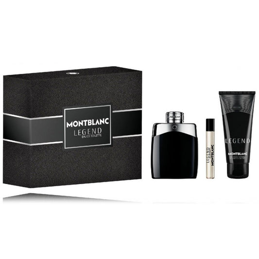 Mont Blanc Legend Giftset for Men (EDT 100ml + Shower Gel 100ml + EDT 7.5ml)