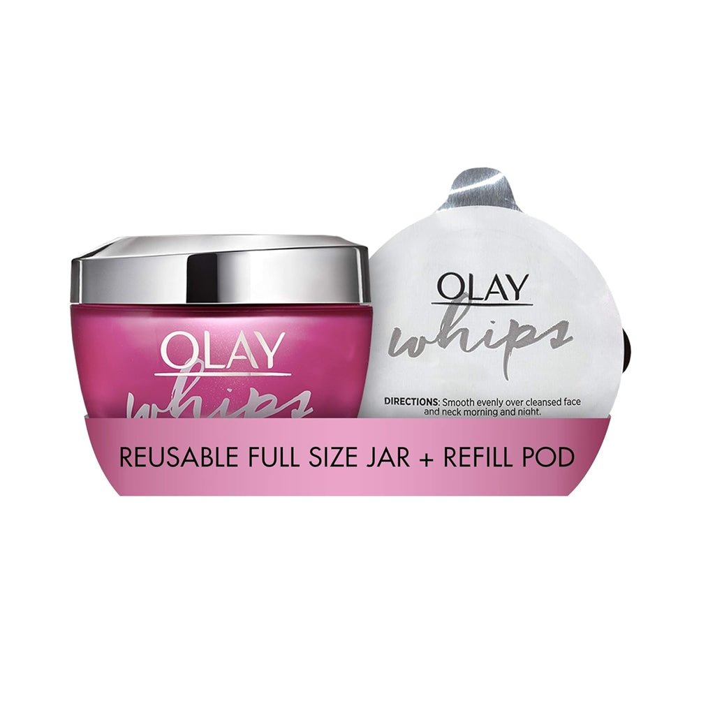 Olay Regenerist Whips, 1st Ever Refillable Lightweight Moisturiser (100ml +50ml) -