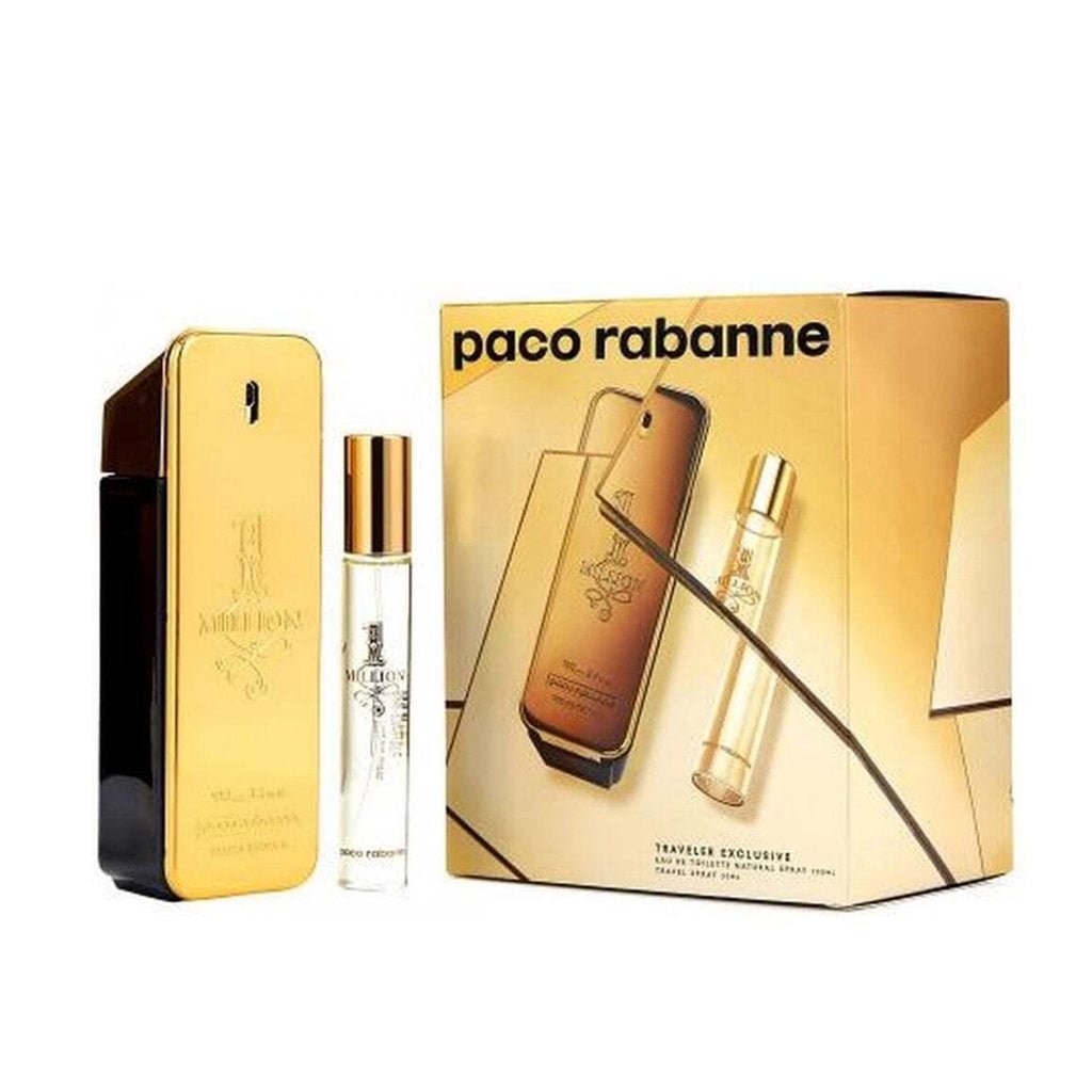 Paco Rabanne 1 mllion Giftset (100ml Eau De Toilette + 20ml Eau De Toilette) -