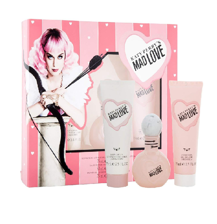 Katy Perry Mad Love Eau de Parfum, Shower Gel and Body Lotion GiftSet (Edp 50ml + Shower Gel 75ml + Body Lotion 75ml)