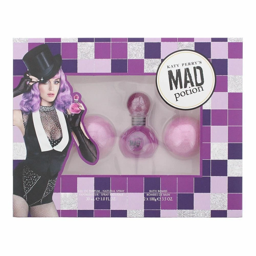 Katy Perry's Mad Potion Gift Set ( 30ml EDP + 2 x Bath Bombs)