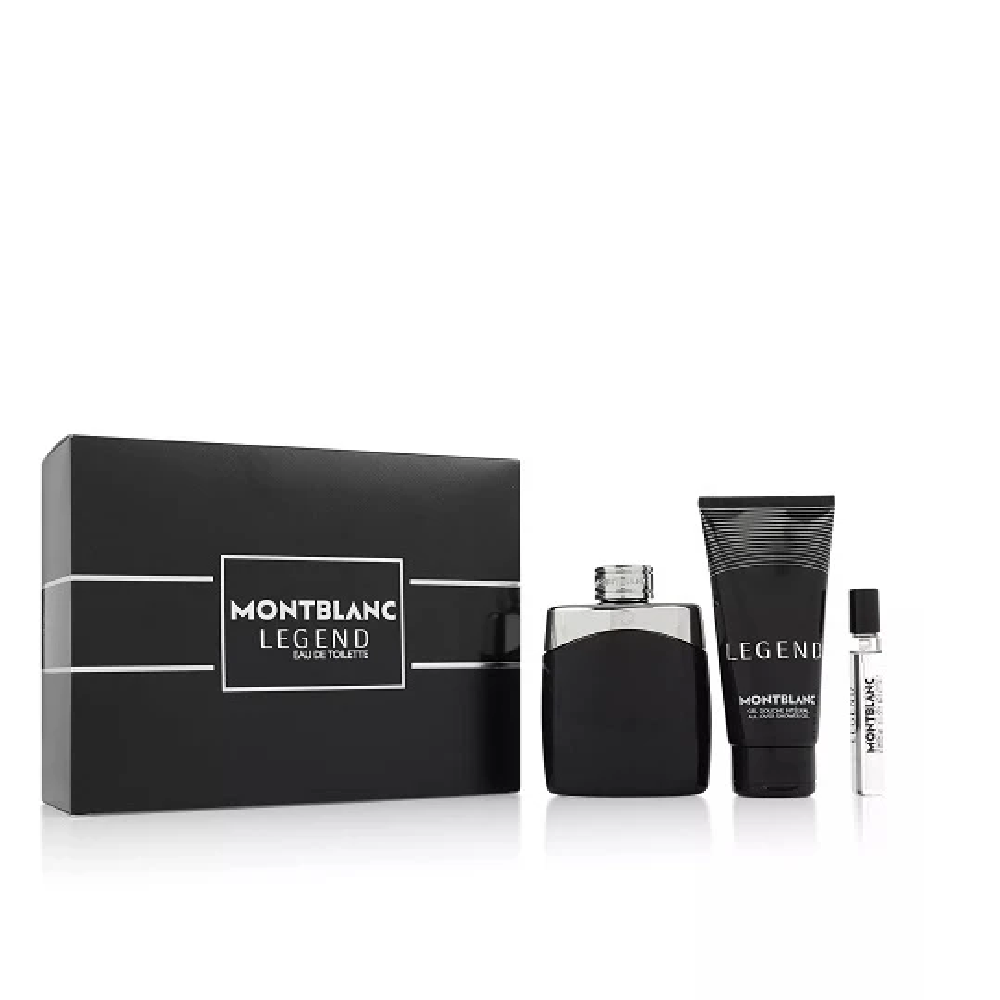 Mont Blanc Legend Giftset (100ml Eau De Toilette Spray + 7.5ml Eau De Toilette Spray + 100ml Shower Gel)
