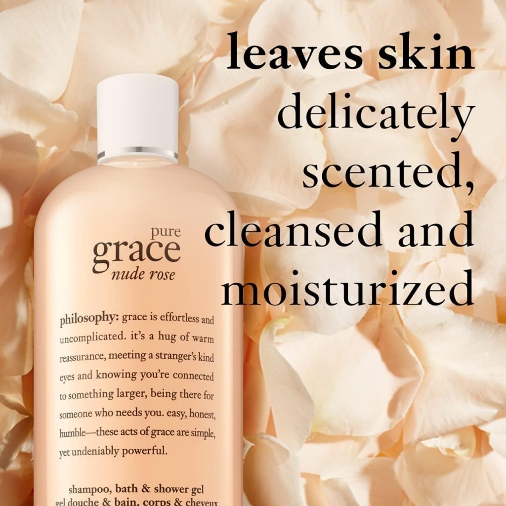 Philosophy Pure Grace nude Rose shampoo, bath & Shower Gel For Women(240ml) -