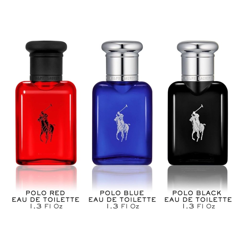 Ralph Lauren World of Polo Gift Set : Polo Red Eau De Toilette For Men (40ml) + Polo Blue Eau De Toilette For Men (40ml) + Polo Black Eau De Toilette For Men (40ml) -