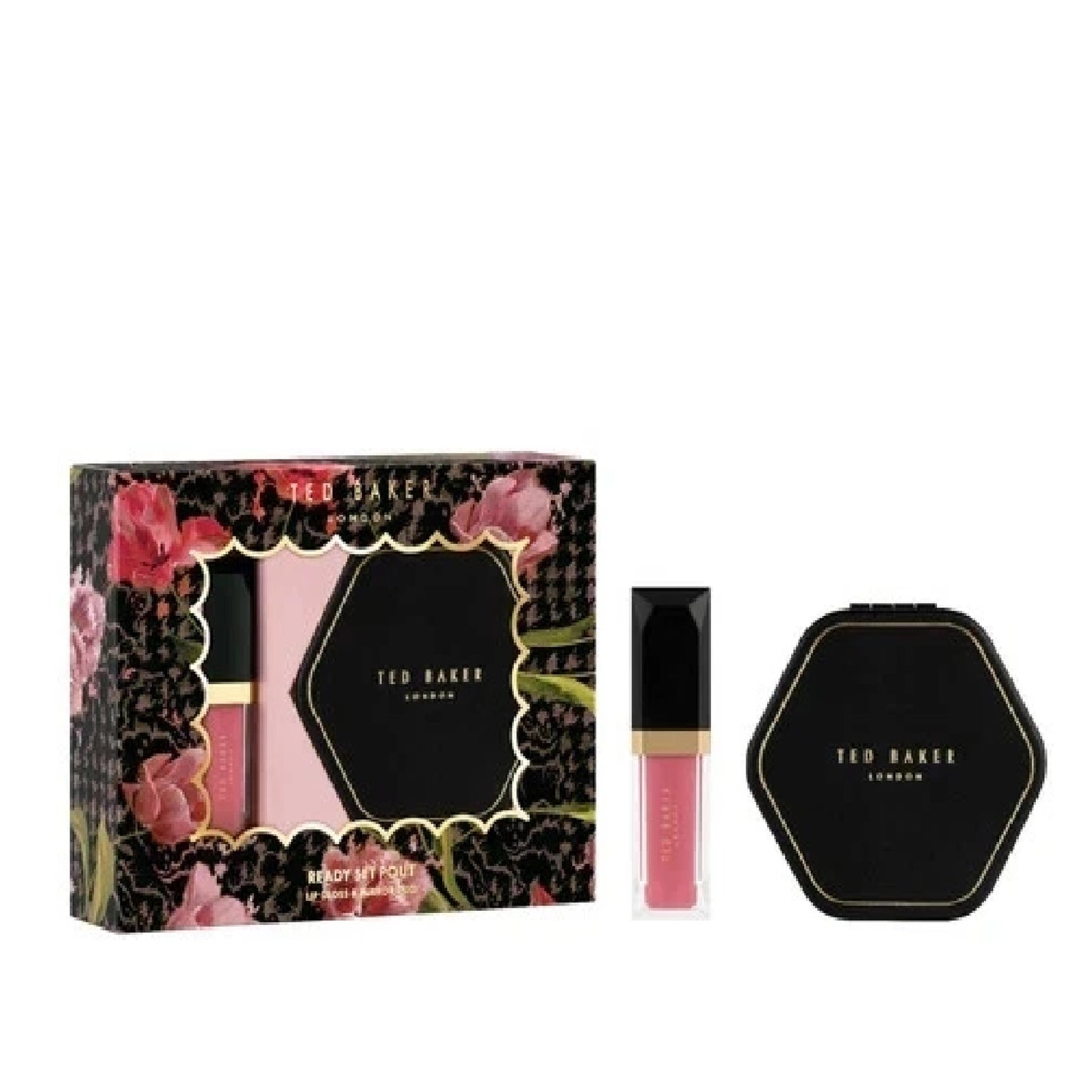 Ted Baker Ready Set Pout Giftset (4.35ml Lip Gloss and Mirror)