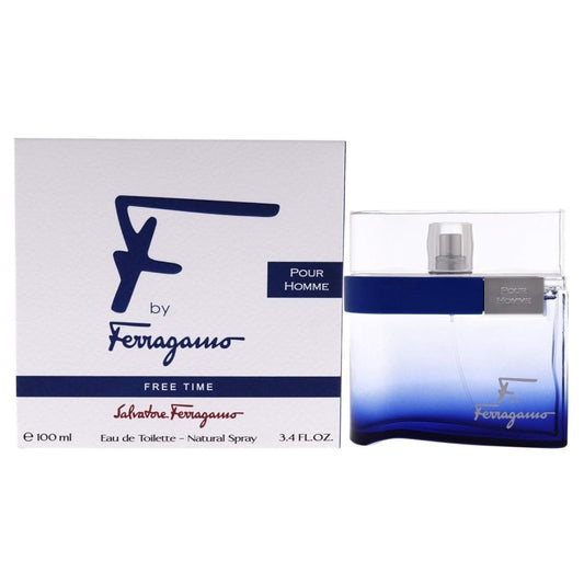 Salvatore Ferragamo F by Ferragamo Free Time Eau De Toilette Spray For Men (100ml) -