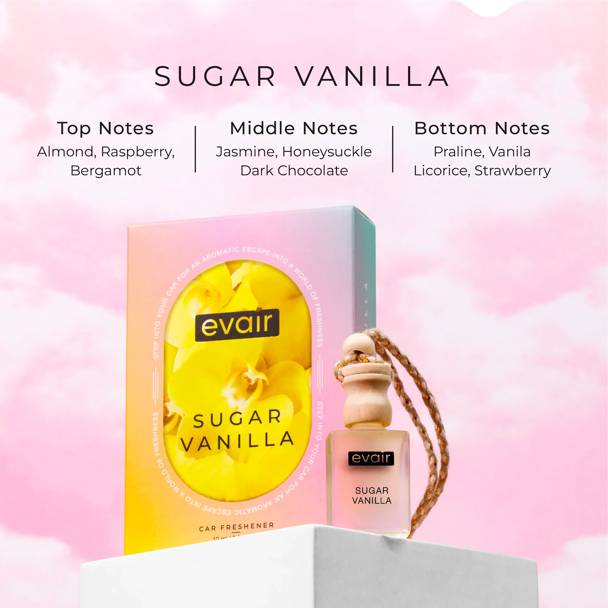 Evair Sugar Vanilla Car Freshener (10ml)