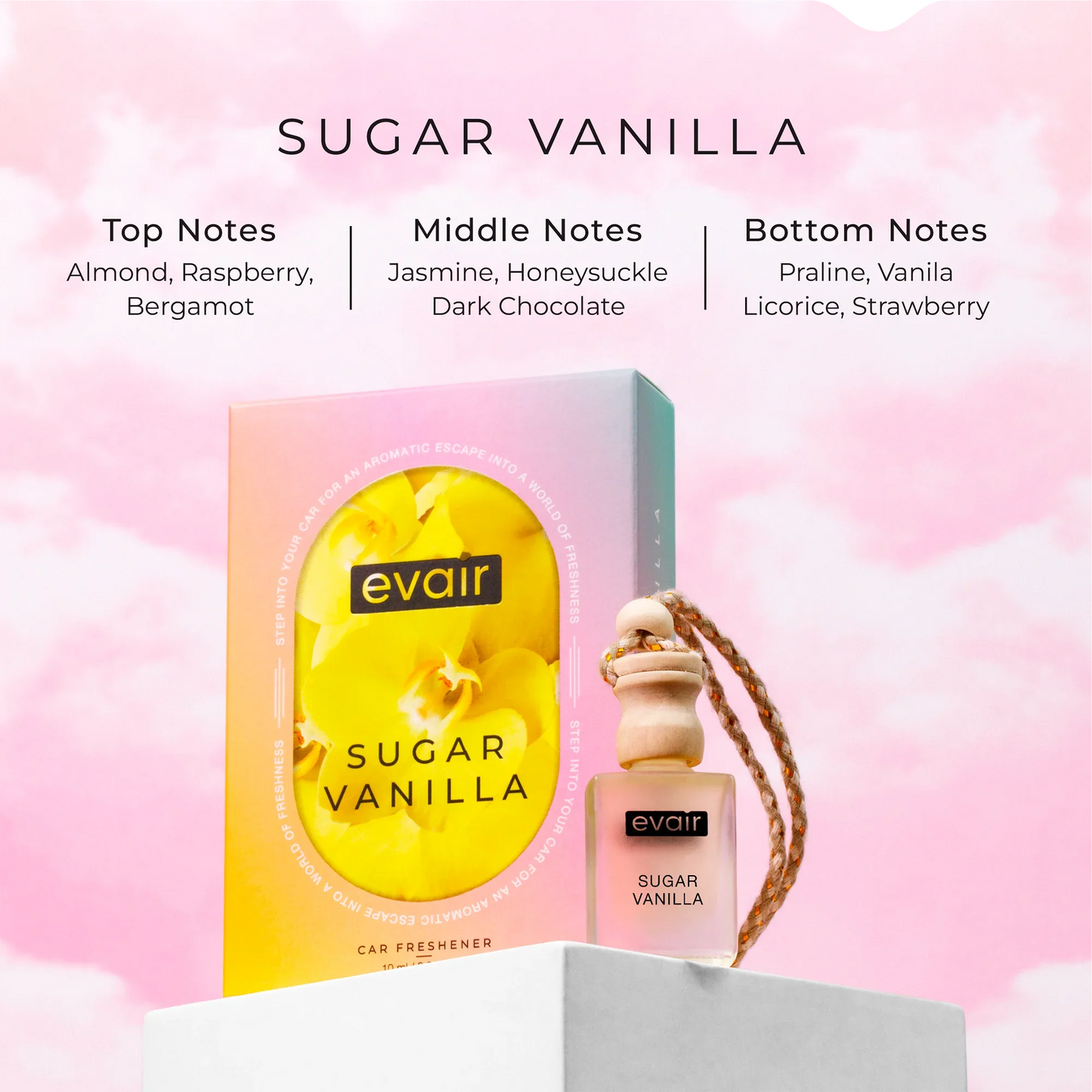 Evair Sugar Vanilla Car Freshener (10ml)