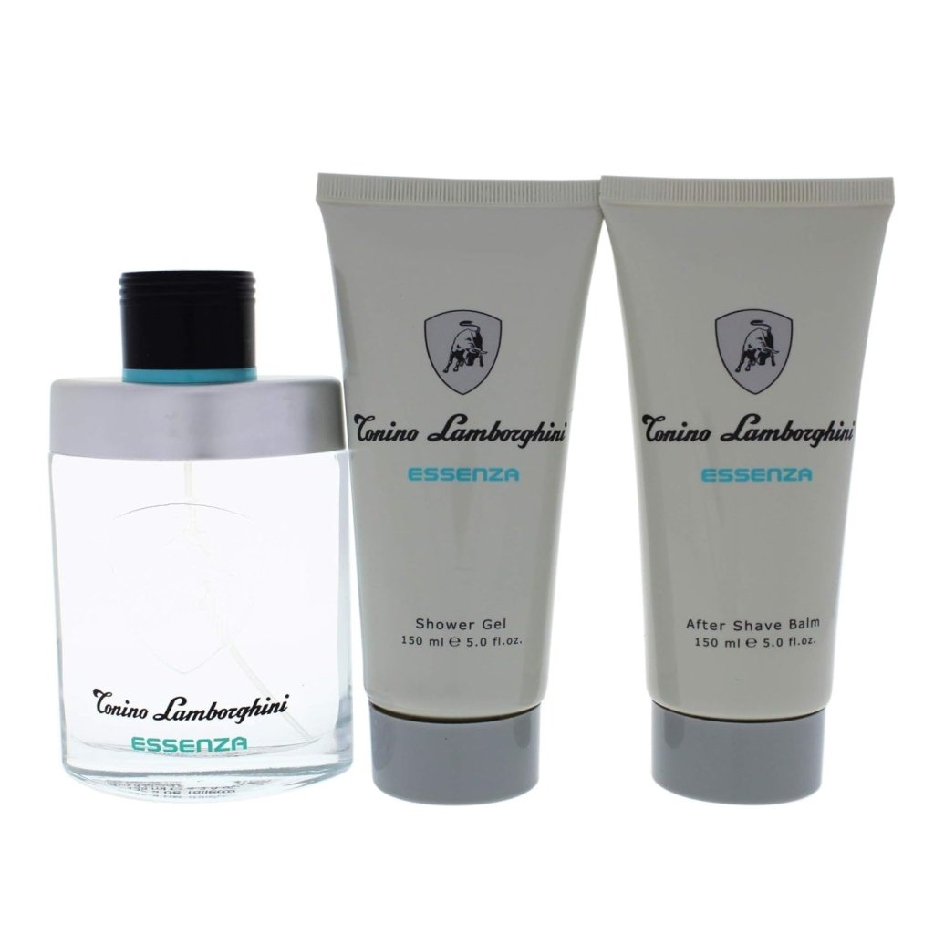 Tonino Lamborghini Essenza For Men - 3 Pc Gift set: Eau De Toilette Spray (125ml) After Shave Balm (150ml) Shower Gel (150ml) -