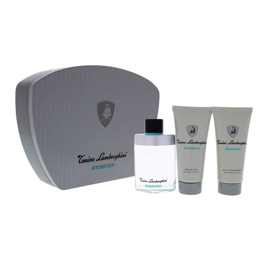 Tonino Lamborghini Essenza For Men - 3 Pc Gift set: Eau De Toilette Spray (125ml) After Shave Balm (150ml) Shower Gel (150ml) -