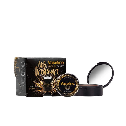 Vaseline Little Treasures Compact Mirror and Lip Therapy gold dust giftset (Pack of 1) -