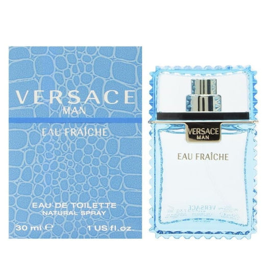 Versace Eau Fraiche Eau De Toilette Spray For Men Pack of 2 Gift Set (2x30ml) -