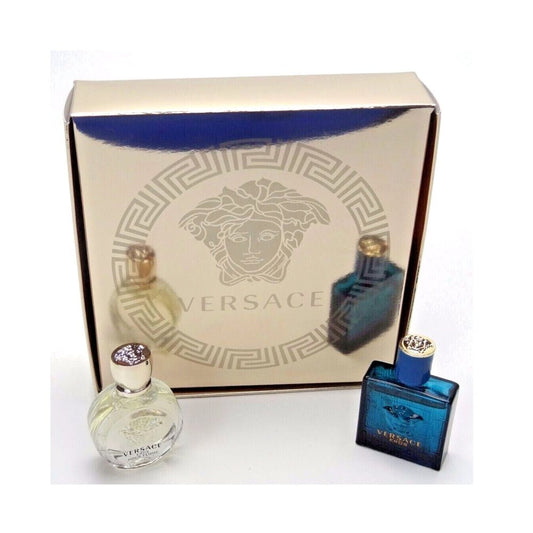 Versace Eros pour femme Eau de Parfum 5ml x eros Eau De Toilette 5ml Gift set for Women (5ml + 5ml) -