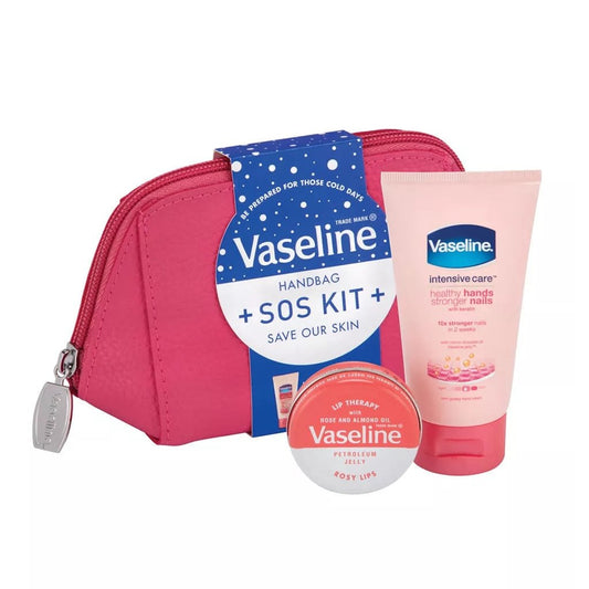 Vesaline Hand bag SOS KIT giftset for women (handcream 75ml+ rosy lips 20g) -