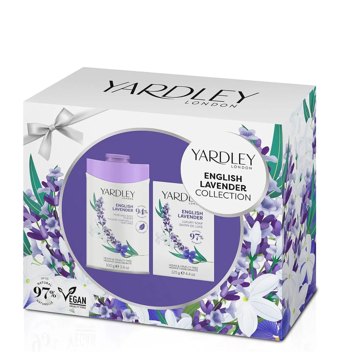 Yardley London English Lavender gift set with body powder and soap