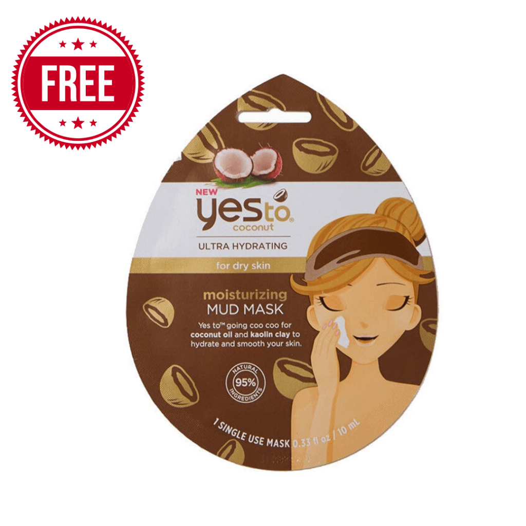 Yes to Coconut Energizing Coffee Mud Face Mask 10ml for Dry Skin Single Use -