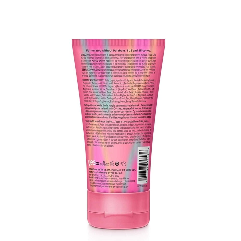 Yes To Grapefruit Vitamin C Glow Boosting Unicorn Transforming Clay Cleanser (113g) -